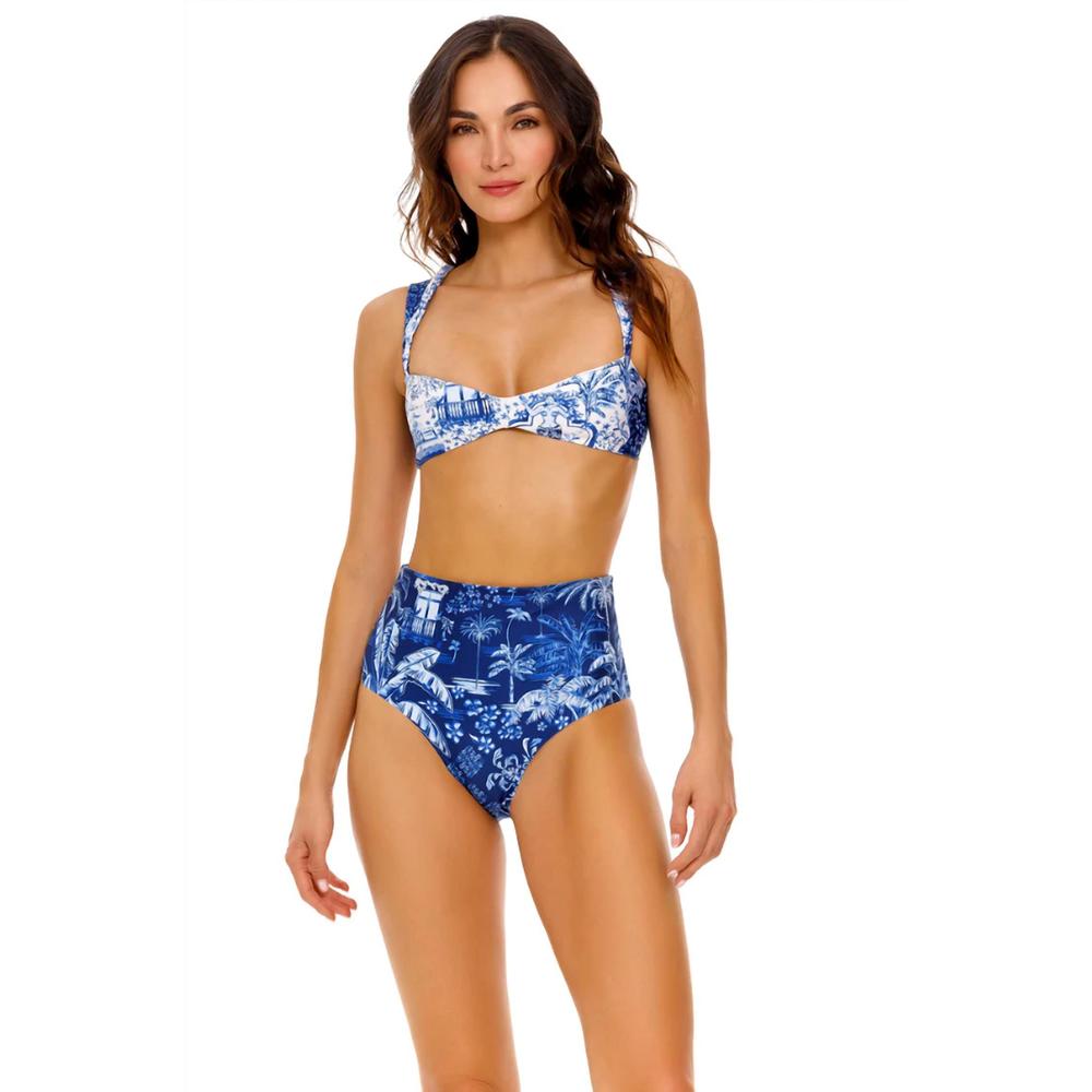 NEW AGUA BENDITA alicia reversible bikini bottom in tales - Picture 3 of 6